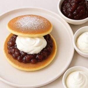 Dora Pancake with Tsubuan & Fresh Cream